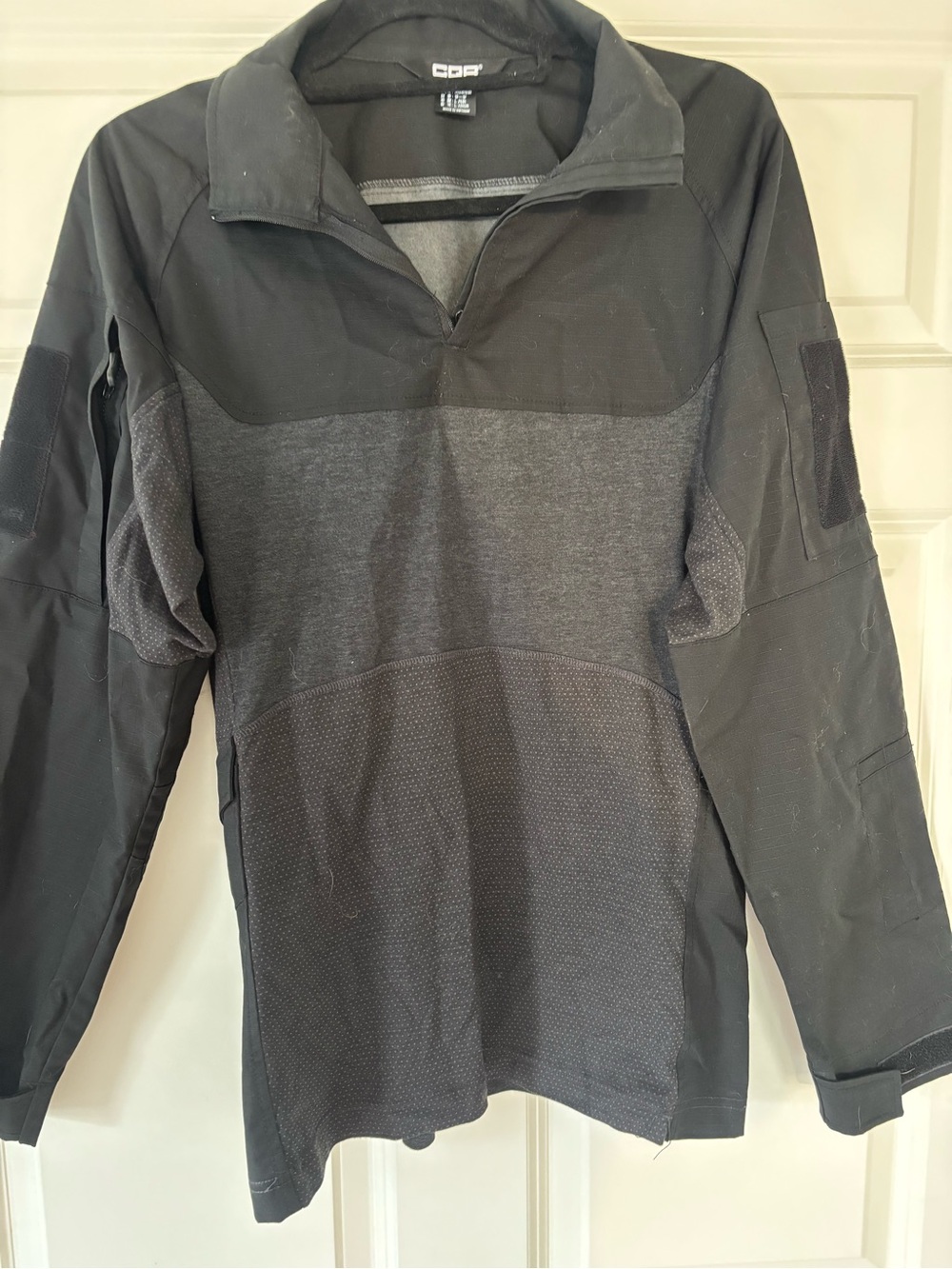 CQR Crye Precision Style Tactical Pullover - Charcoal/Black